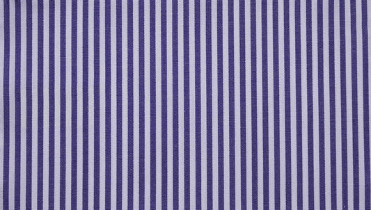 WH Taylor Shirtmakers Navy Bengal Striped Poplin Men's Bespoke Shirt by whtshirtmakers.com