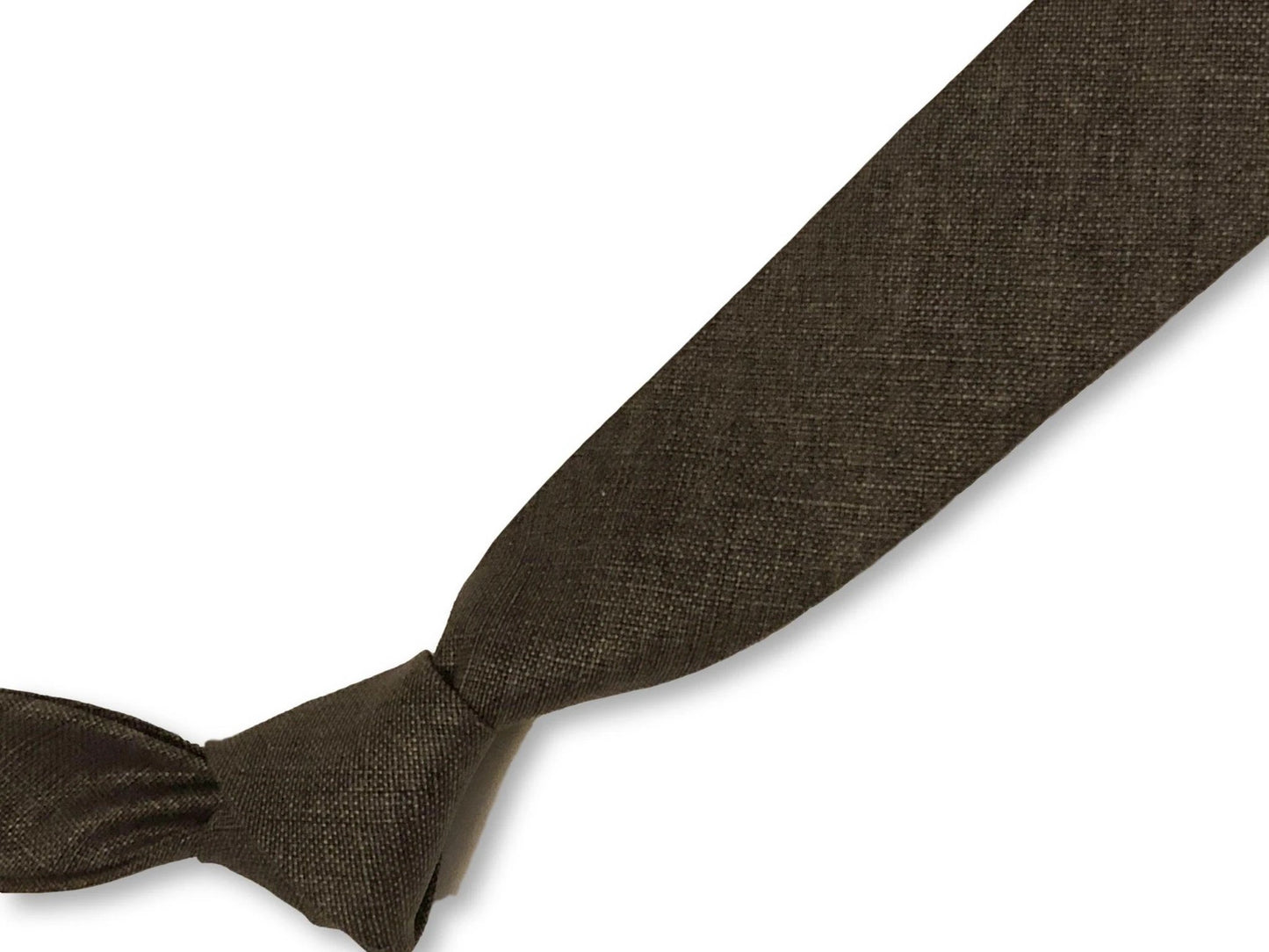 medium grey linen tie by Frederick Thomas Handmade Mens Ties
