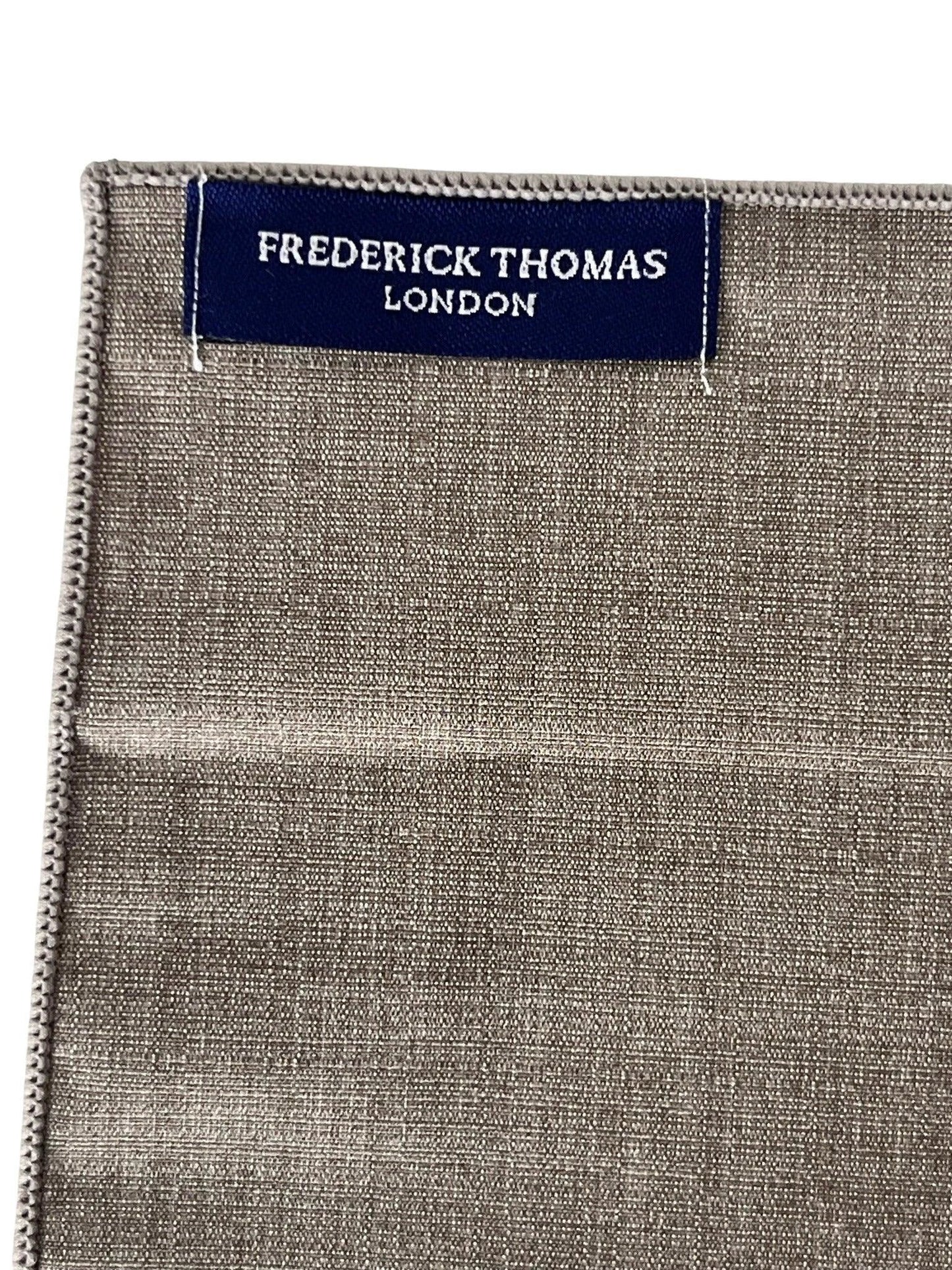 Matching Beige Taupe Brown Bamboo Tie And Pocket Square Set - Premium Bamboo Fabric With Subtle Sheen And Soft Touch by Frederick Thomas Handmade Mens Ties