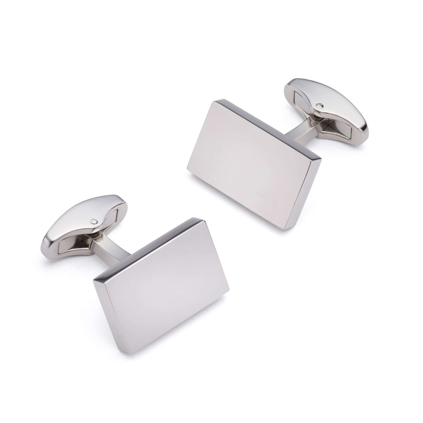 Rectangular Cufflinks In Silver