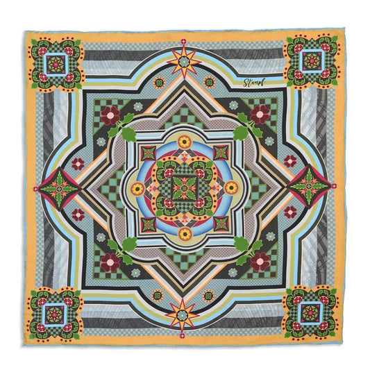 Cosmati Pocket Square by Benson & Clegg