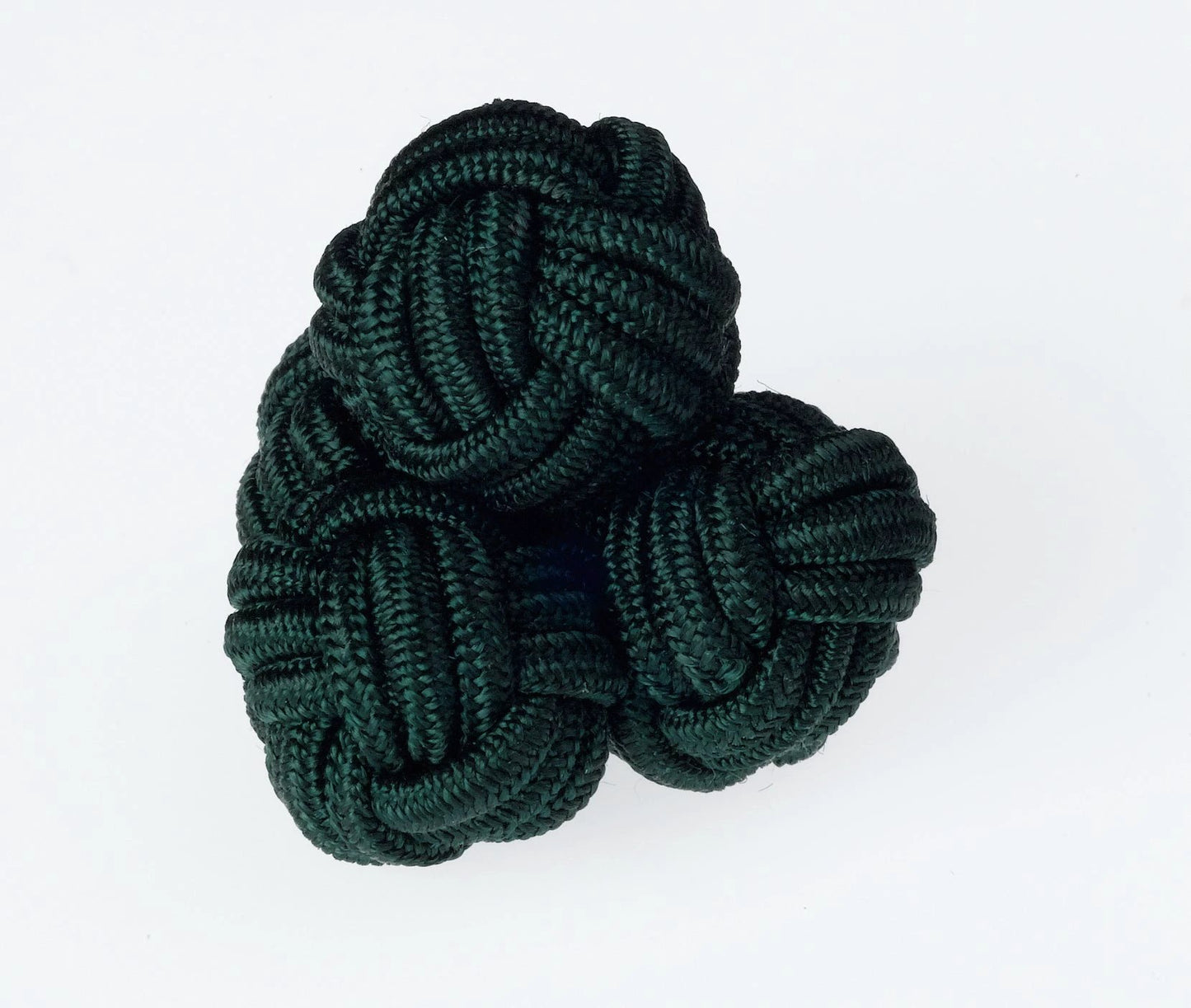 Forest Green Knots Cufflinks for Men by Ringhart Shirting Fabrics by Ringhart Shirting Fabrics