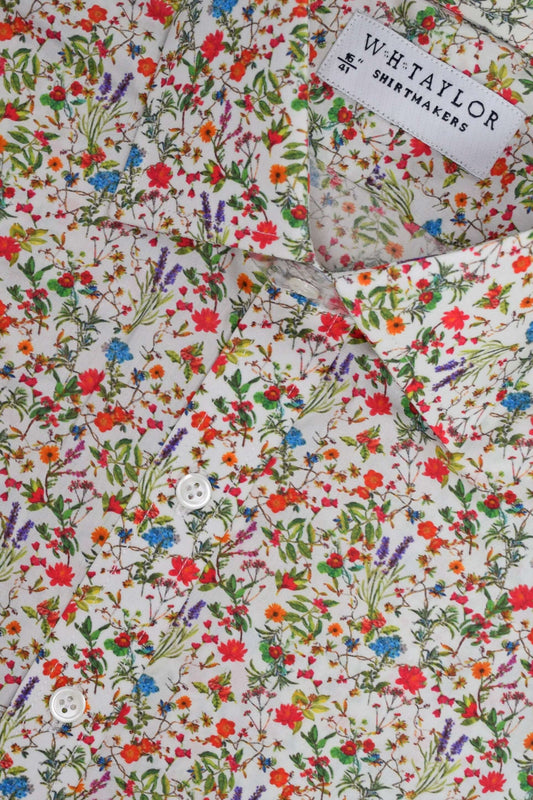 Small Floral Pattern Ladies Bespoke Shirt