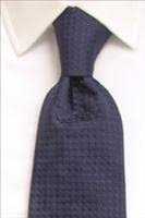 Handmade Navy Plain Silk Tie for the Luxury Professional Man by whtshirtmakers.com
