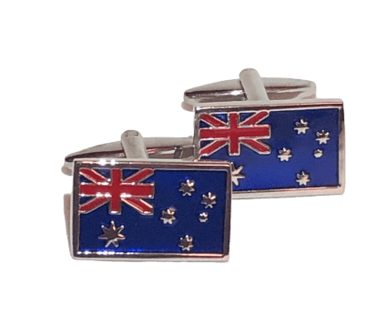 Australia flag design cufflinks by Frederick Thomas Handmade Mens Ties