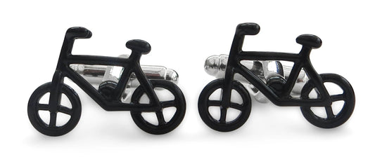 black bicycle cufflinks by Frederick Thomas Handmade Mens Ties