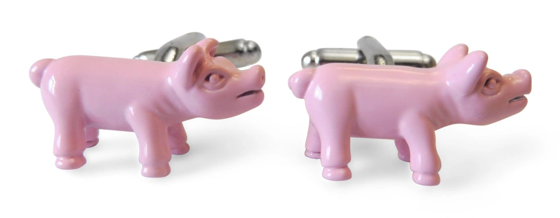 pink pig cufflinks by Frederick Thomas Handmade Mens Ties