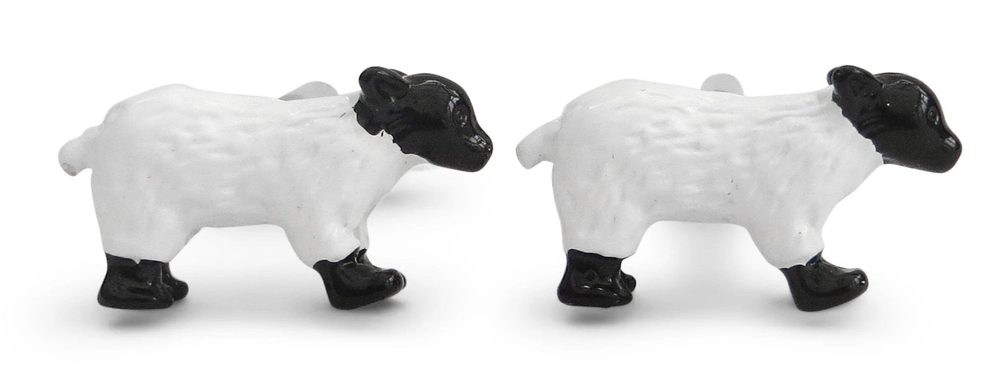white and black sheep cufflinks by Frederick Thomas Handmade Mens Ties