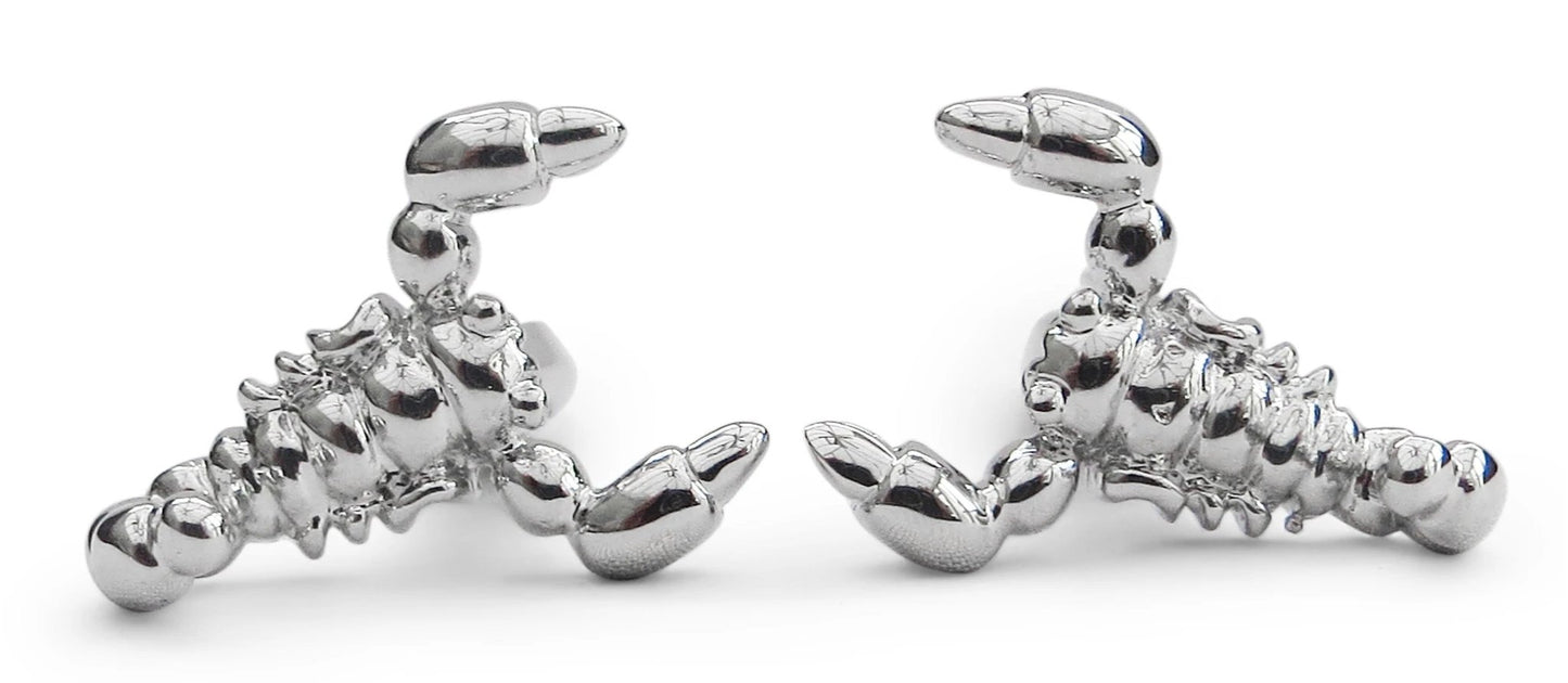 silver style lobster cufflinks by Frederick Thomas Handmade Mens Ties