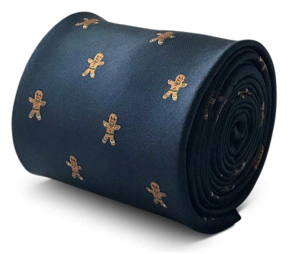 christmas range - gingerbread man tie by Frederick Thomas Handmade Mens Ties