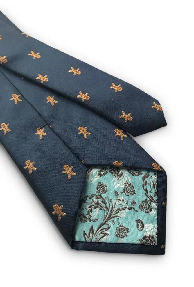 christmas range - gingerbread man tie by Frederick Thomas Handmade Mens Ties
