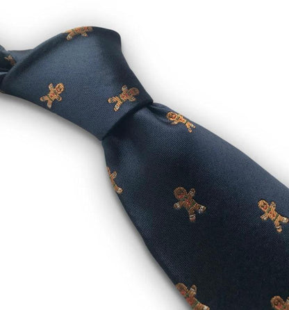 christmas range - gingerbread man tie by Frederick Thomas Handmade Mens Ties