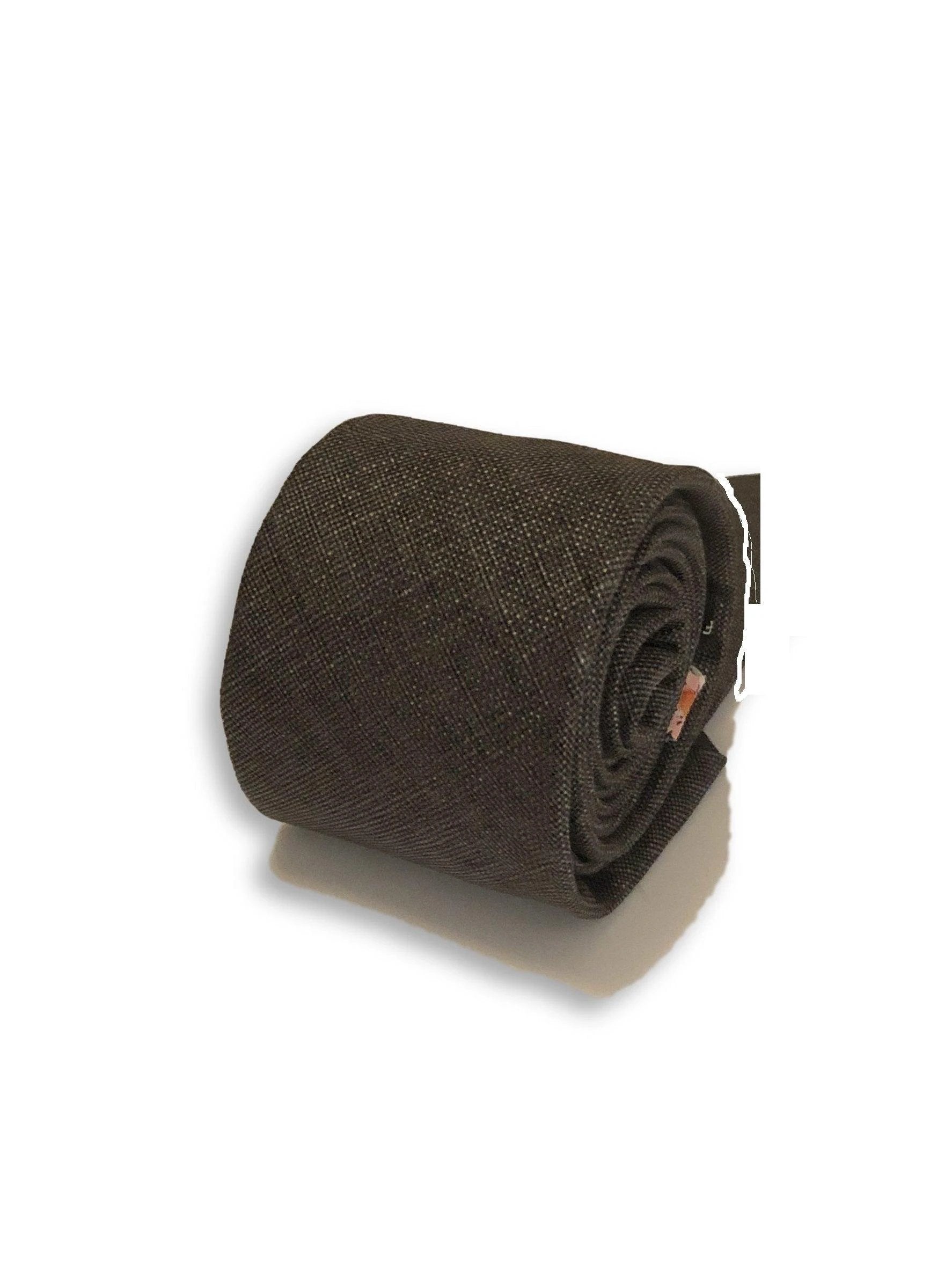 medium grey linen tie by Frederick Thomas Handmade Mens Ties