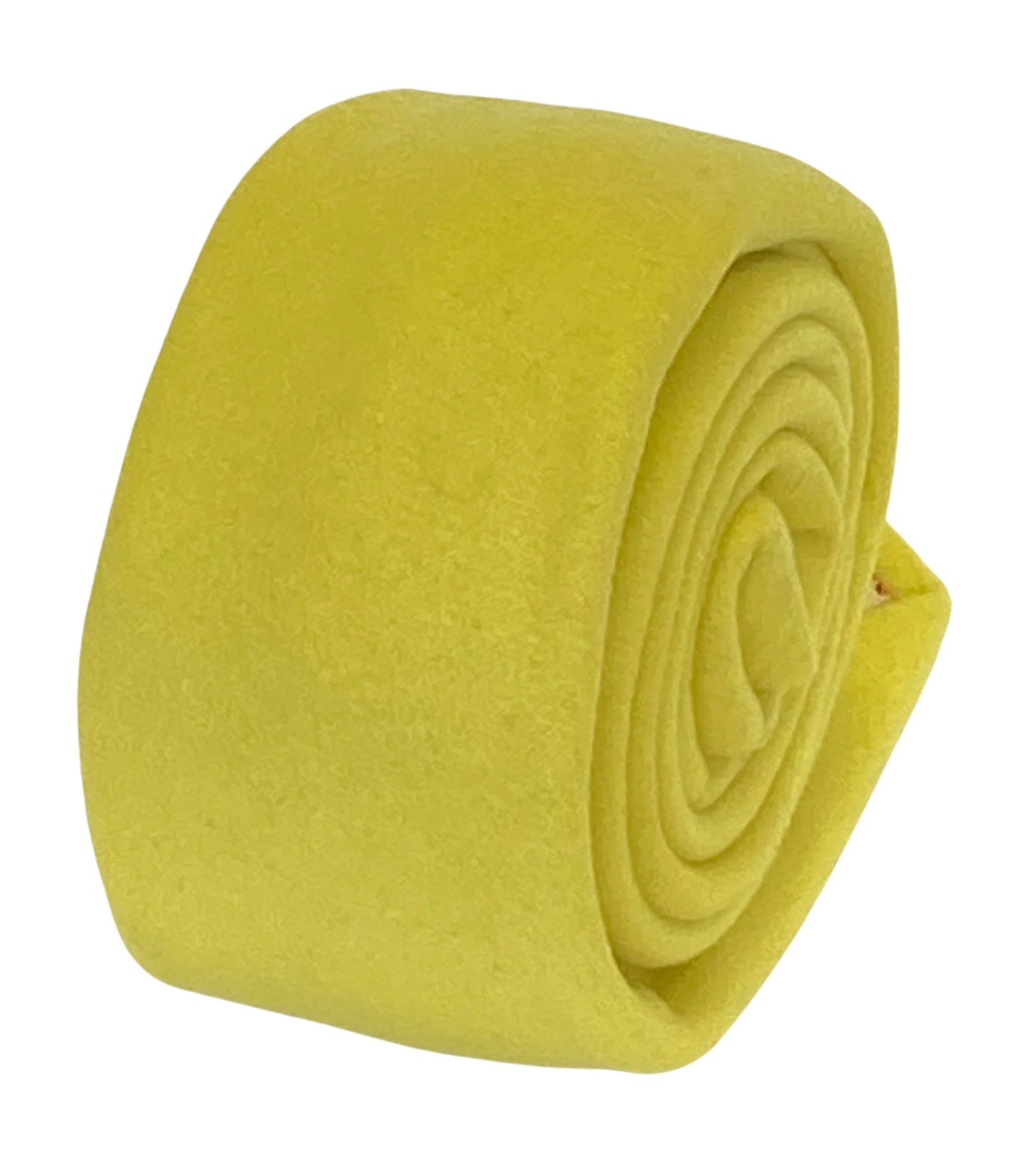 bright mustard sunshine yellow wool slim tie by Frederick Thomas Handmade Mens Ties