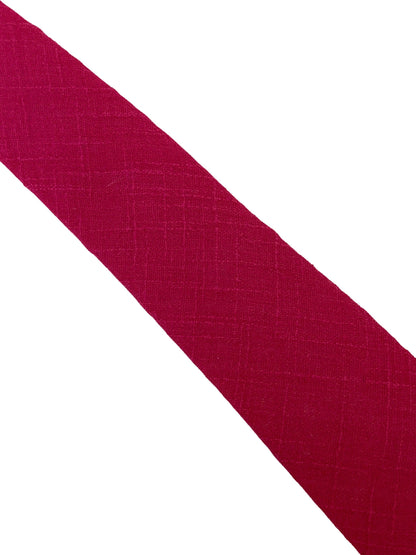 bright pink linen slim tie by Frederick Thomas Handmade Mens Ties