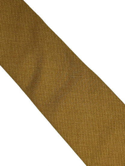 Mustard Yellow Antique Gold Rustic Cotton Mens Tie - Handmade Statement Piece For Luxury Professionals Elevating Style by Frederick Thomas Handmade Mens Ties