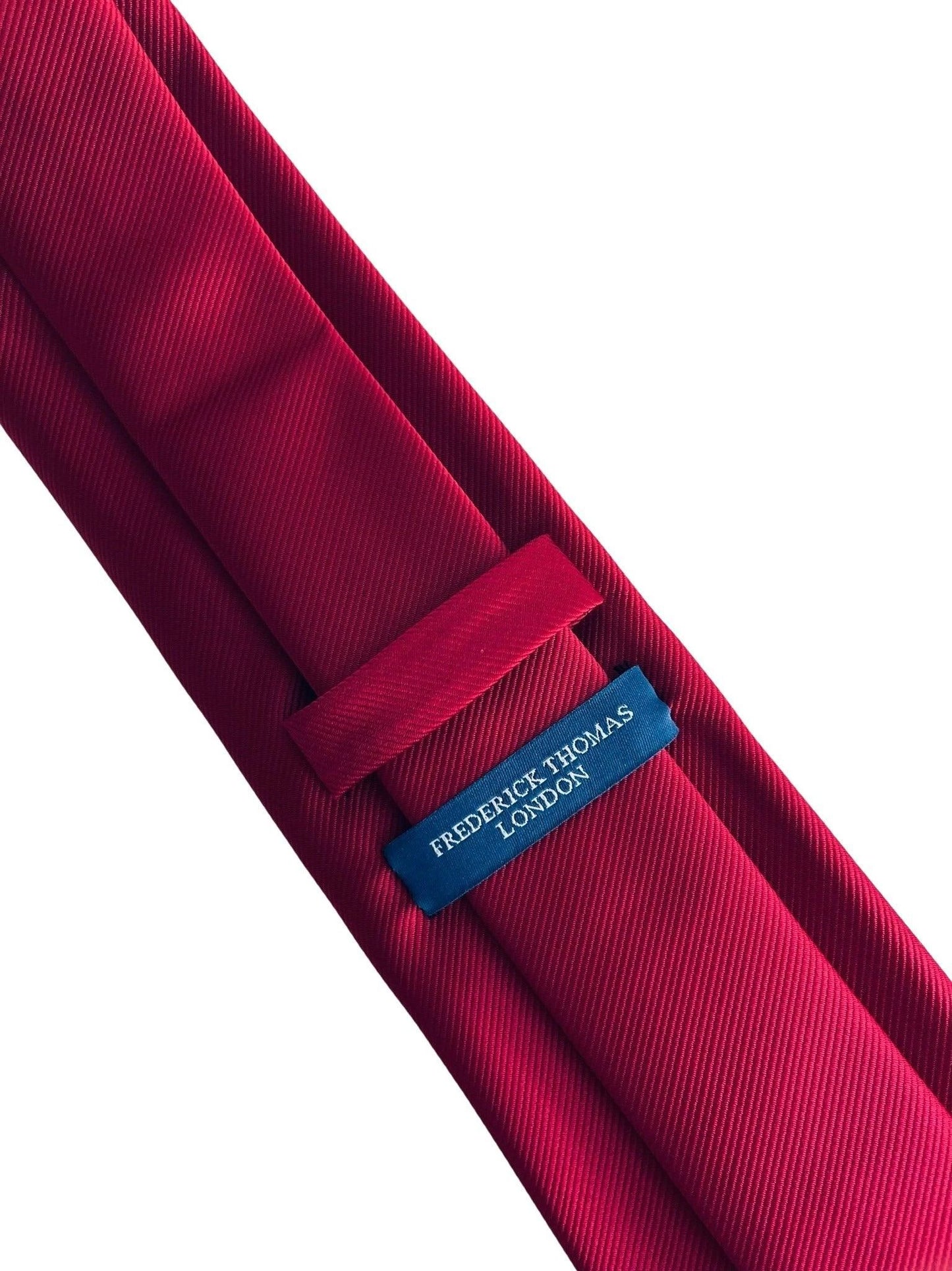 Dark Maroon Red Classic Silk Tie - Handmade Luxury for the Discerning Professional Man by Frederick Thomas Handmade Mens Ties