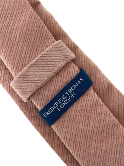 Frederick Thomas Blush Light Baby Pink Velvet-Feel Tie - Handmade for a Refined Professional Look by Frederick Thomas Handmade Mens Ties