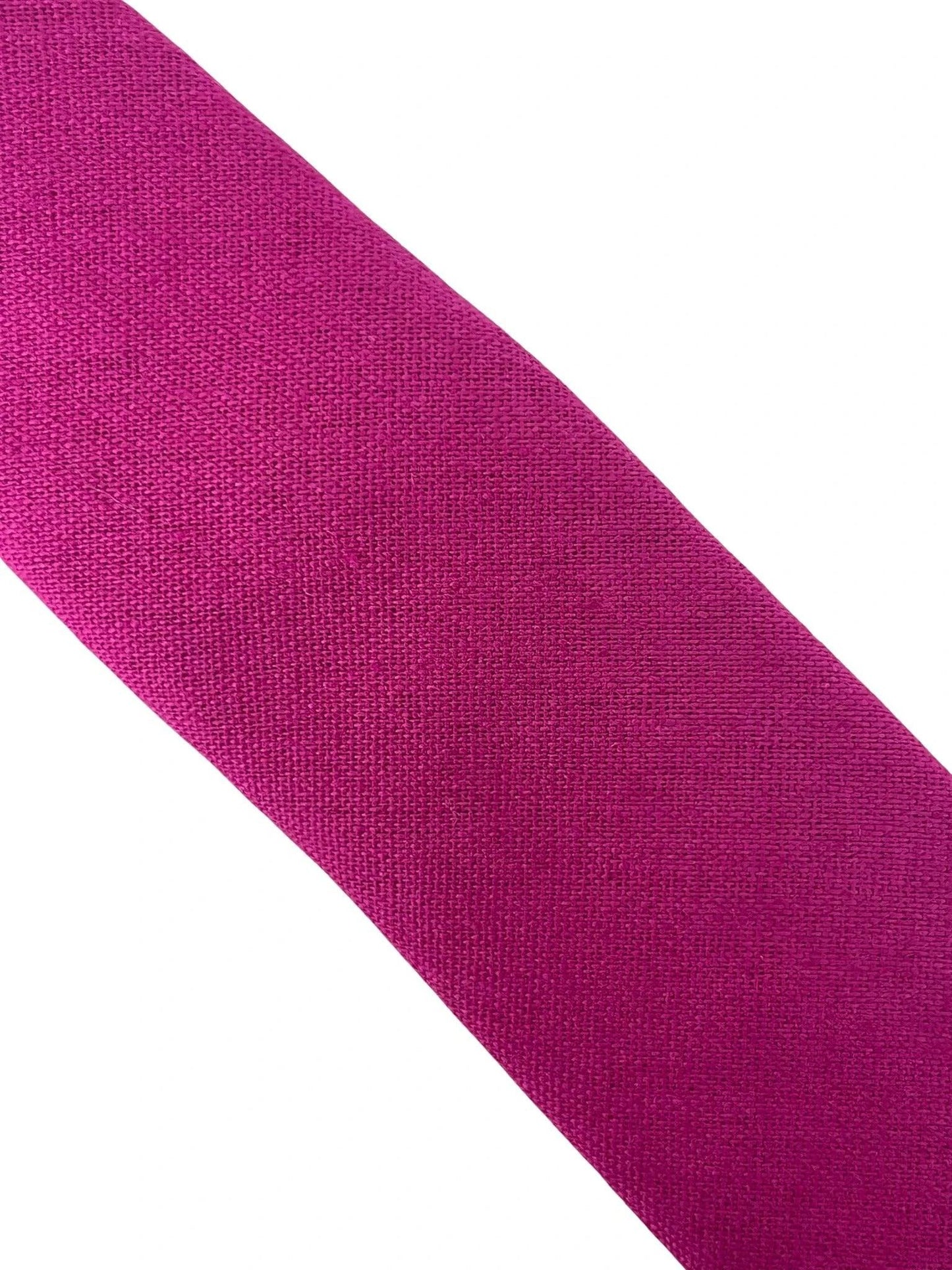 Frederick Thomas Handmade Cotton Tie - Bold Hot Fuchsia Magenta Hue For Modern Professional Style by Frederick Thomas Handmade Mens Ties