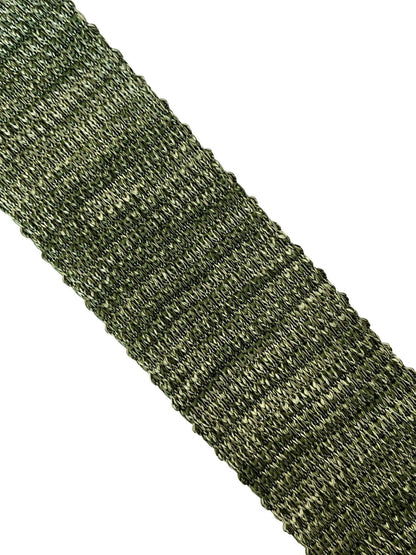 Frederick Thomas Knitted Tie - Refined Khaki Olive Army Green With White Speckles For Contemporary Luxe Look by Frederick Thomas Handmade Mens Ties