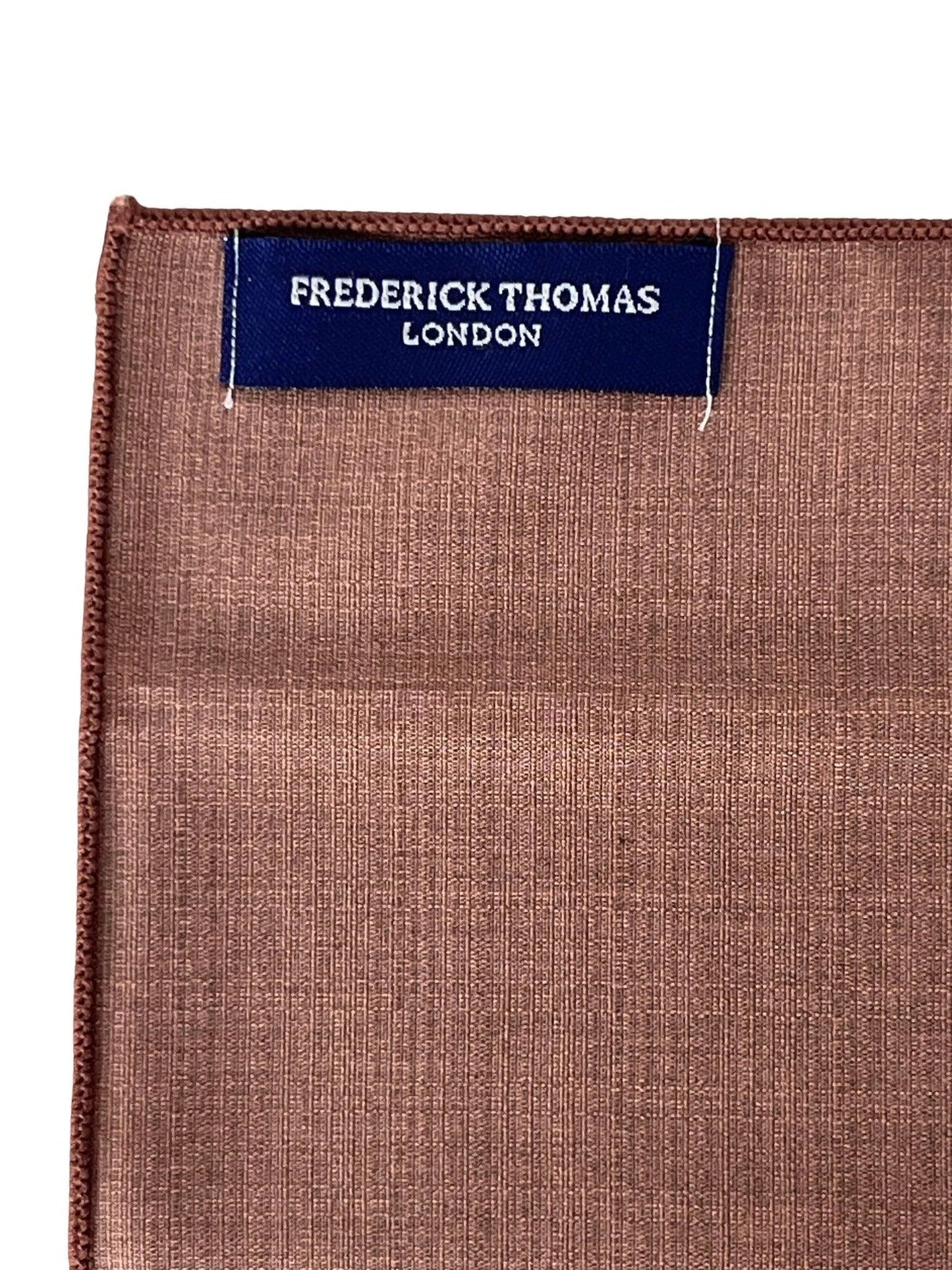 Frederick Thomas Bamboo Pocket Square - Dusky Dusty Earthy Red Brick Shade For Warm Depth In Formal And Casual Wear by Frederick Thomas Handmade Mens Ties