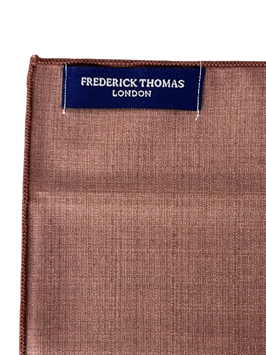 Frederick Thomas Bamboo Pocket Square - Dusky Dusty Earthy Red Brick Shade For Warm Depth In Formal And Casual Wear by Frederick Thomas Handmade Mens Ties