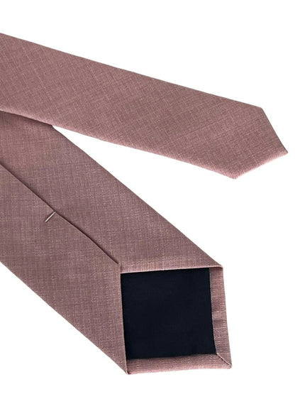 Dusky Dusty Pink Brick Bamboo Tie - Handcrafted Sustainable Luxury For Professionals In The Boardroom by Frederick Thomas Handmade Mens Ties