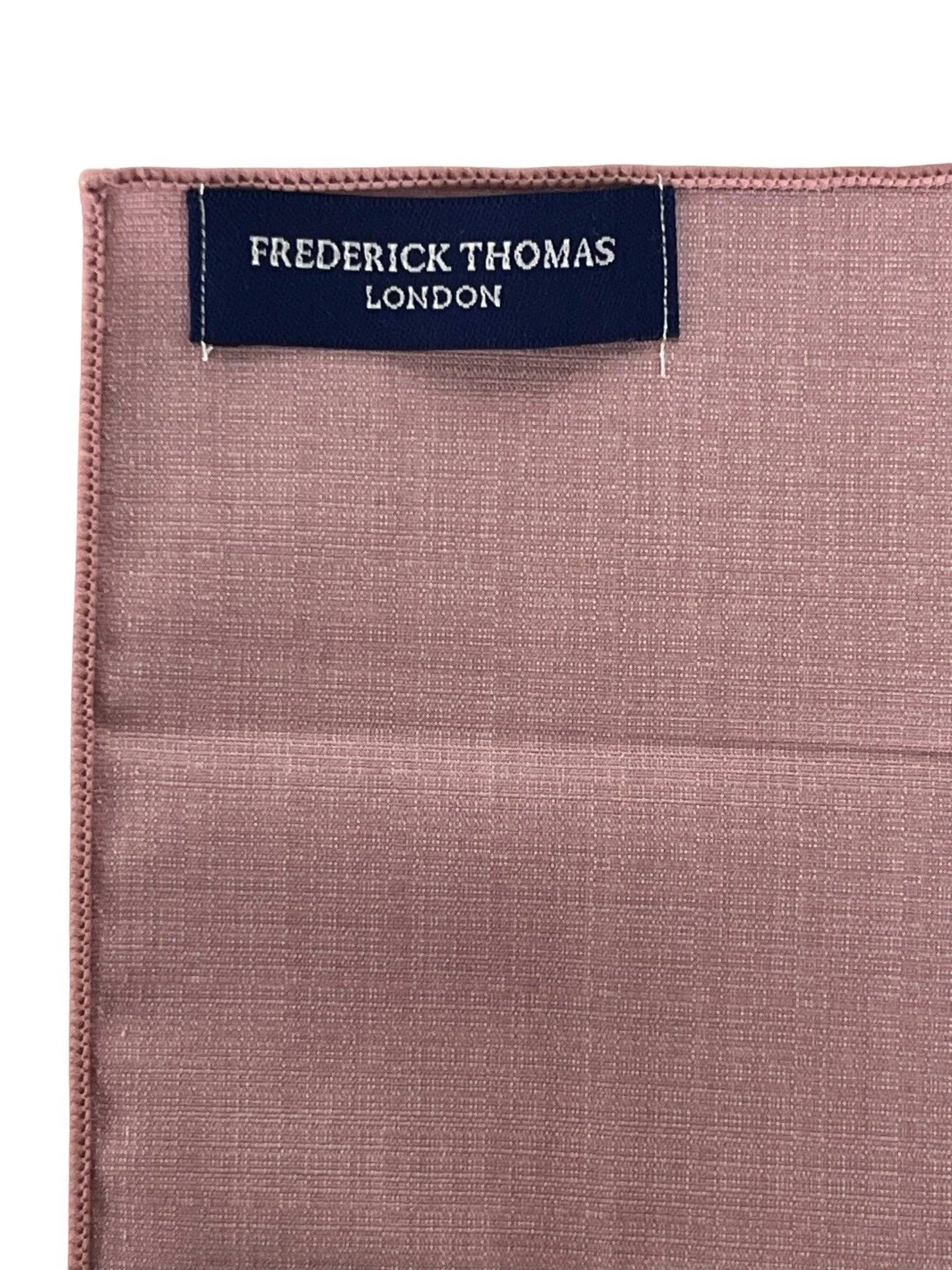 Dusky Dusty Pink Brick Bamboo Pocket Square - Luxuriously Soft Bamboo With Superb Drape And Refined Finish by Frederick Thomas Handmade Mens Ties