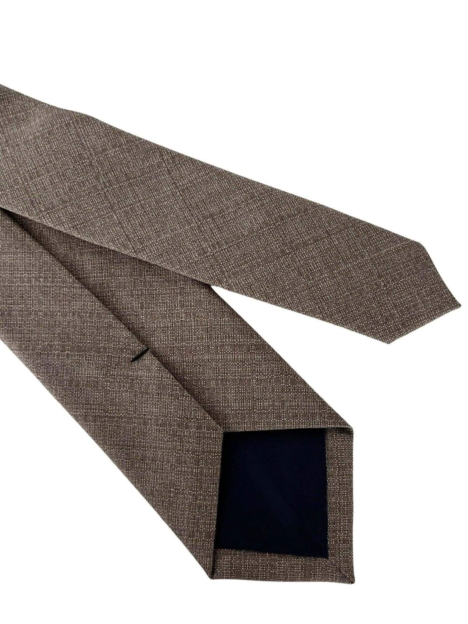Beige Taupe Brown Bamboo Tie - Handcrafted Luxury With Natural Bamboo Fibre Texture by Frederick Thomas Handmade Mens Ties