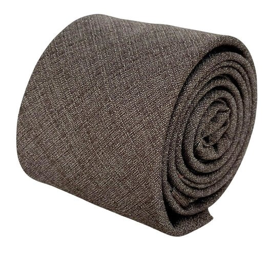 Beige Taupe Brown Bamboo Tie - Handcrafted Luxury With Natural Bamboo Fibre Texture by Frederick Thomas Handmade Mens Ties