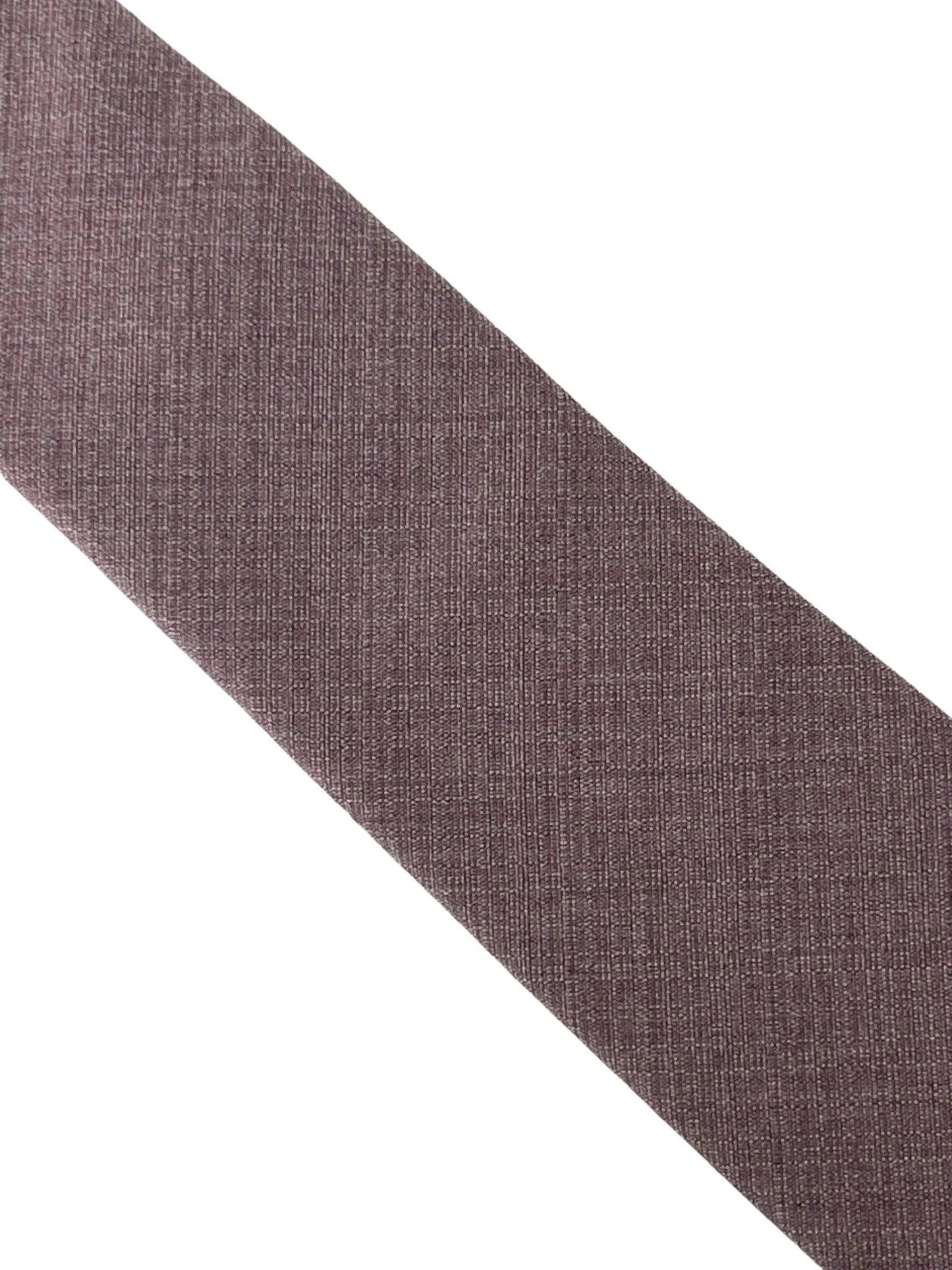 Matching plain mauve brown bamboo tie and pocket square by Frederick Thomas Handmade Mens Ties