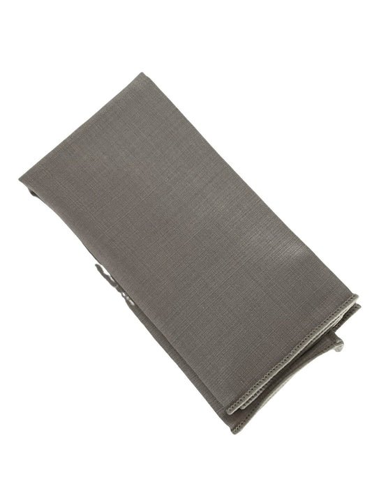 silver light pale grey bamboo pocket square by Frederick Thomas Handmade Mens Ties