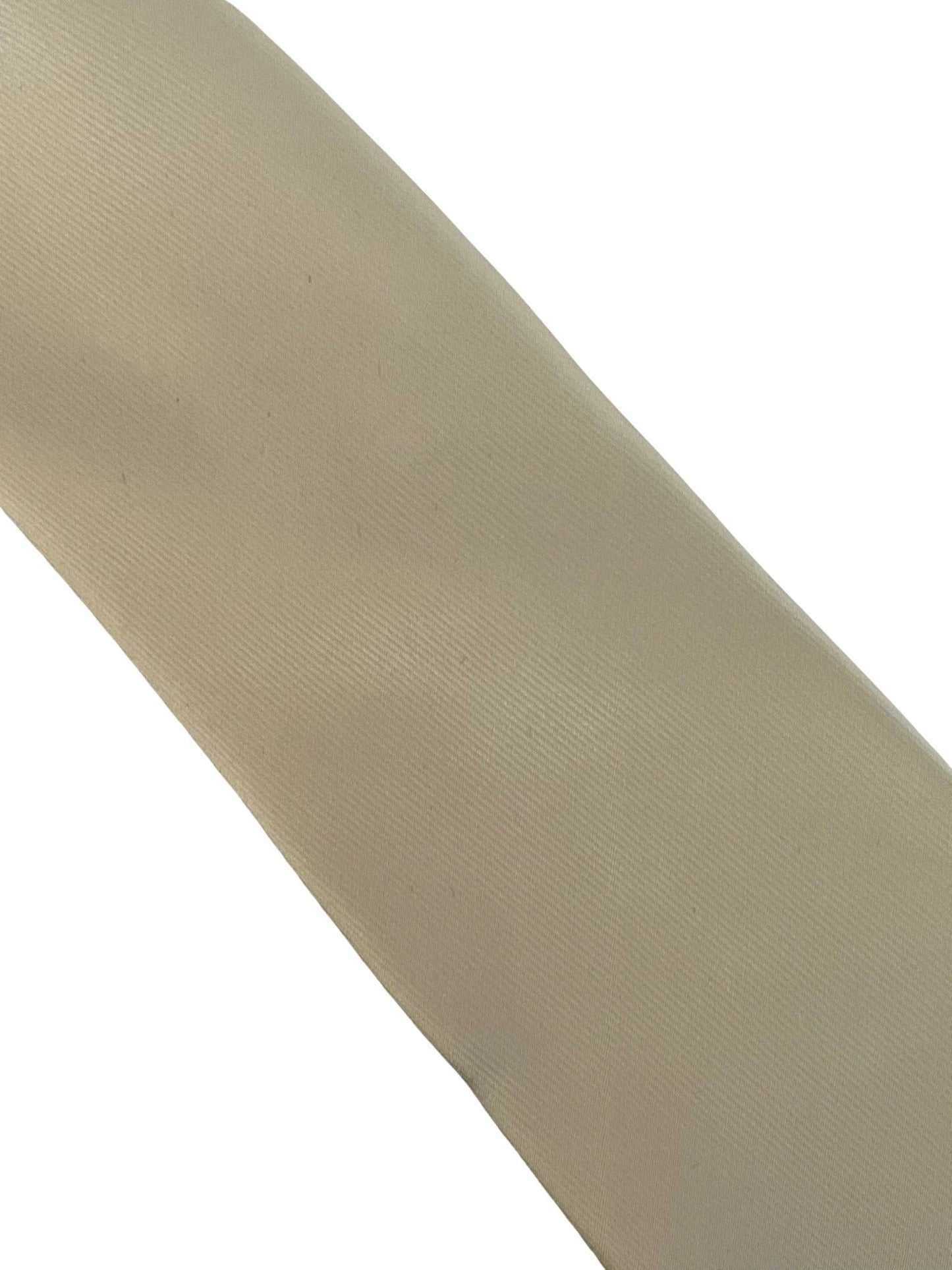 Champagne Cream Silky Classic Tie For The Luxury Professional Man - Handmade Silk With Satin Finish by Frederick Thomas Handmade Mens Ties