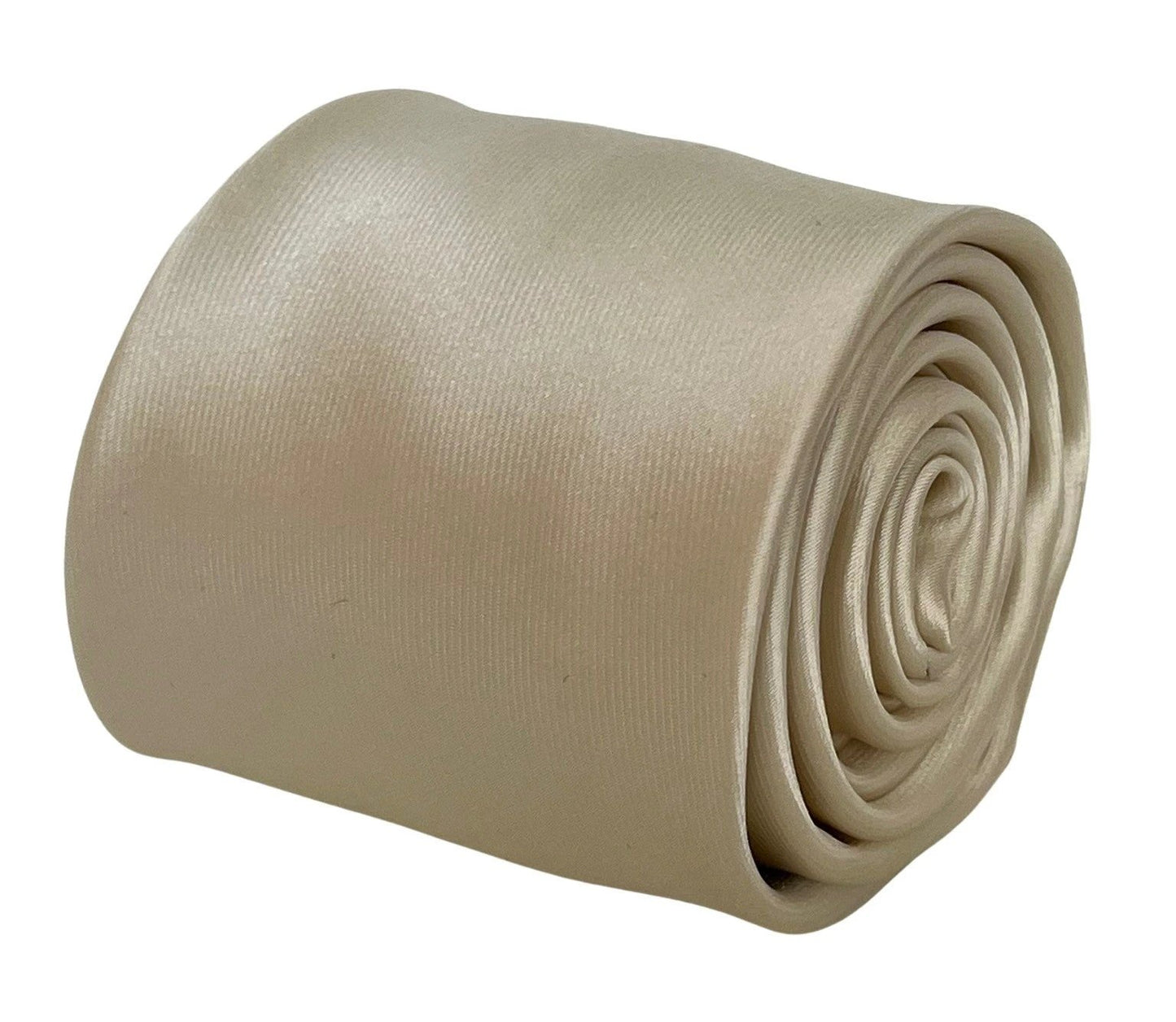 Ivory Cream Silky Classic Tie for the Luxury Professional Man - Handcrafted for a Clean, Flattering Silhouette by Frederick Thomas Handmade Mens Ties