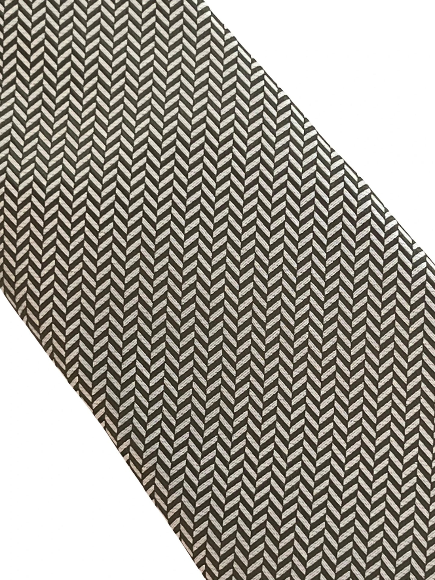 Dark Green And White Herringbone Classic Tie - Handmade Premium Wardrobe Essential by Frederick Thomas Handmade Mens Ties