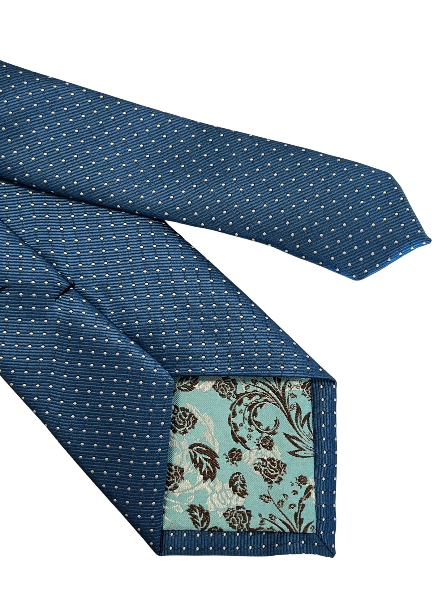 Frederick Thomas Handmade Tie Cobalt Blue - Signature Floral Pattern For Subtle Sophistication by Frederick Thomas Handmade Mens Ties