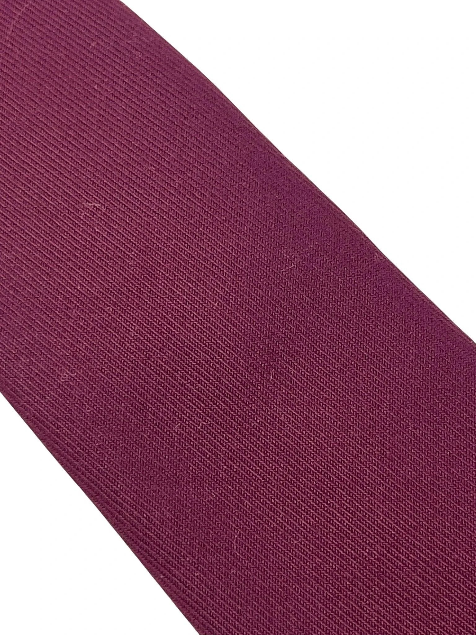 Maroon dark red plain tie by Frederick Thomas Handmade Mens Ties