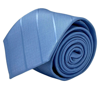 light pale blue tie with subtle stripe by Frederick Thomas Handmade Mens Ties