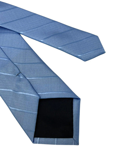 light pale blue tie with subtle stripe by Frederick Thomas Handmade Mens Ties