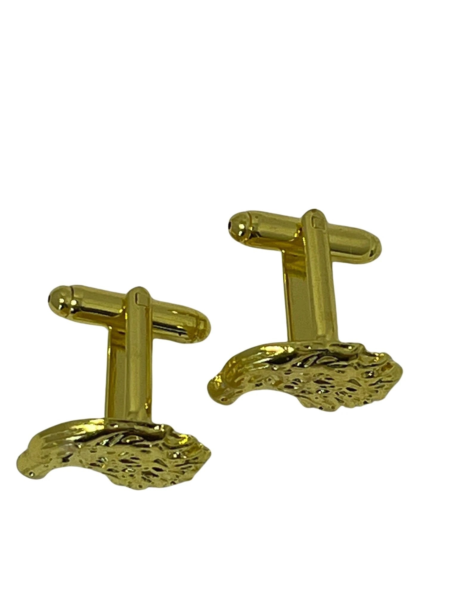 eagle hawk gold style cufflinks by Frederick Thomas Handmade Mens Ties