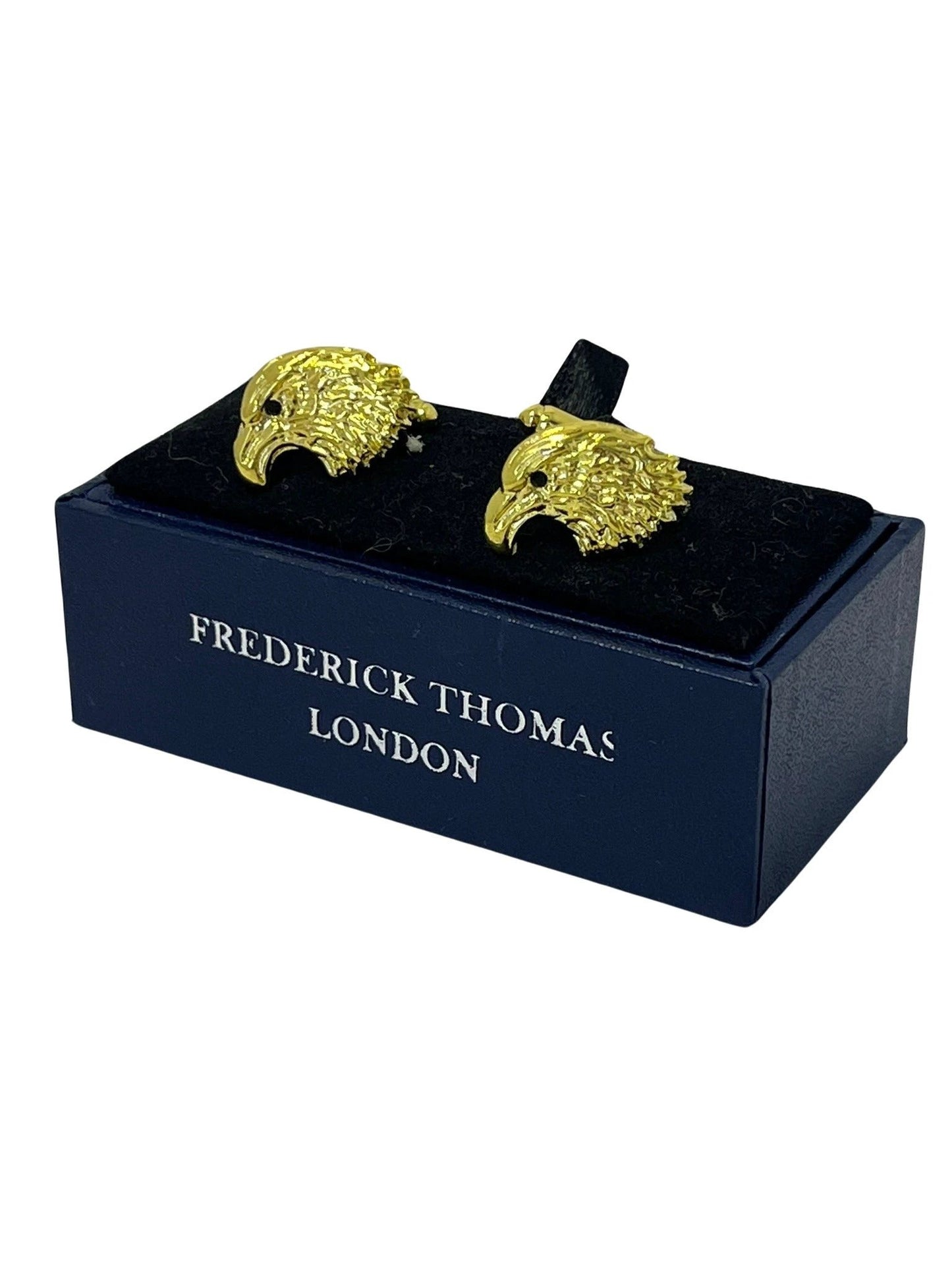 eagle hawk gold style cufflinks by Frederick Thomas Handmade Mens Ties
