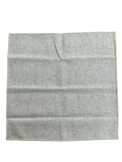 Frederick Thomas Mint Pistachio Wool Pocket Square With Blue Flecks - Handmade Premium Accessory For Modern Gentlemen by Frederick Thomas Handmade Mens Ties