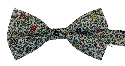 Liberty Style Ditsy Floral English Wildflower Design Adult Bow Tie by Frederick Thomas Handmade Mens Ties