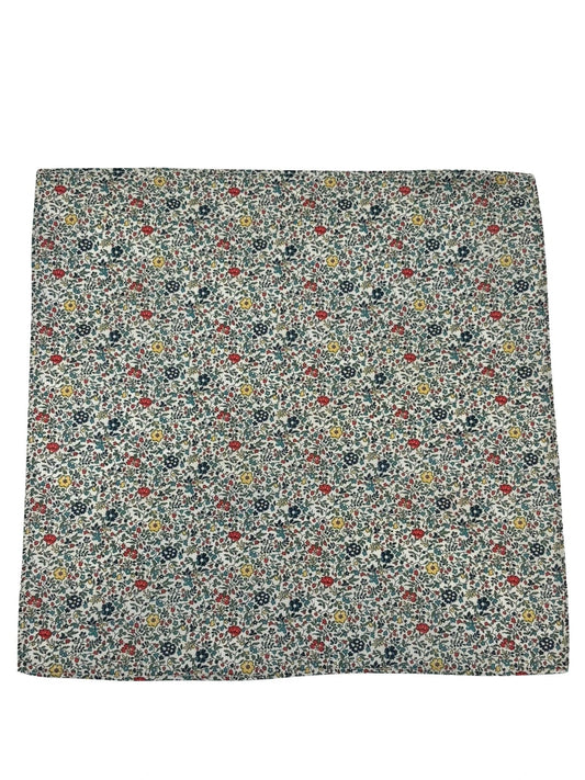 Liberty Style Ditsy Floral English Wildflower Design Pocket Square - Handcrafted By Frederick Thomas by Frederick Thomas Handmade Mens Ties
