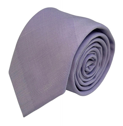 Extra Long Lilac Lavender Light Pale Purple Cotton Tie by Frederick Thomas Handmade Mens Ties