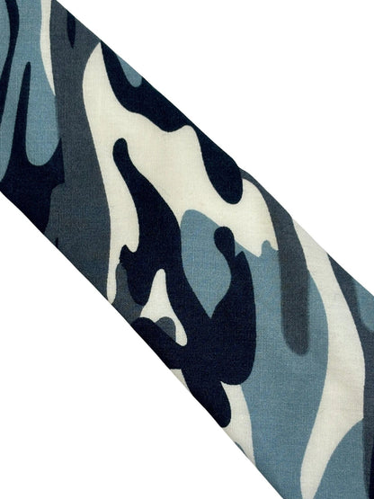 Blue Camouflage Army Design Cotton Tie for the Luxury Professional Man by Frederick Thomas Handmade Mens Ties