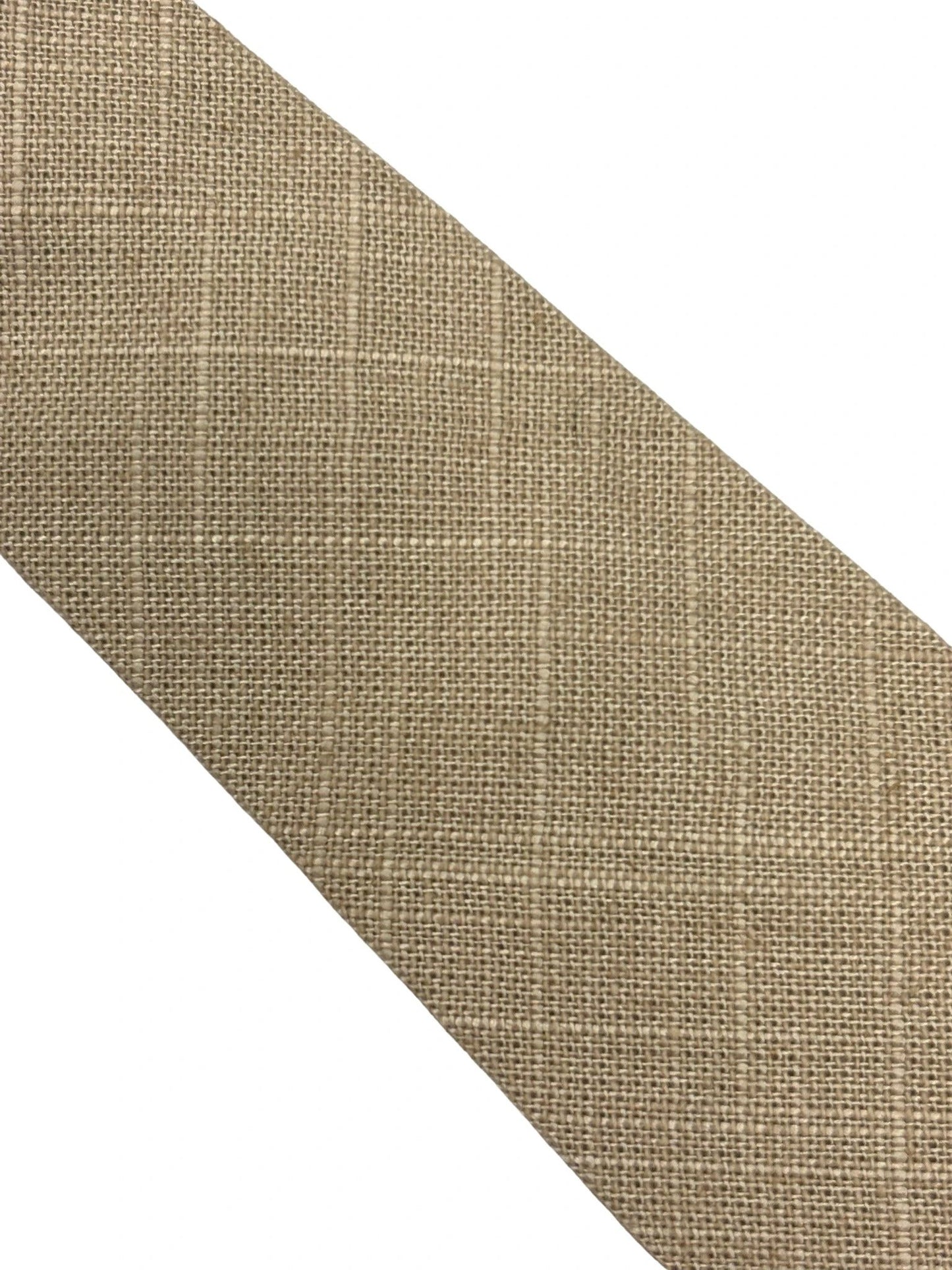 Frederick Thomas Handmade Beige Cream Linen Tie - Contemporary Textured Linen Neckwear For A Refined Professional Look by Frederick Thomas Handmade Mens Ties