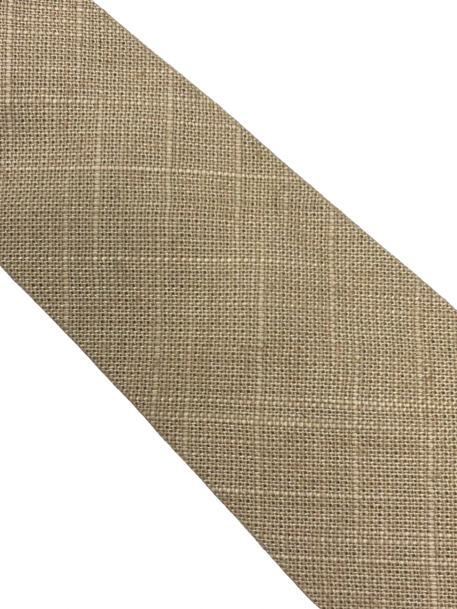 Frederick Thomas Handmade Beige Cream Linen Tie - Contemporary Textured Linen Neckwear For A Refined Professional Look by Frederick Thomas Handmade Mens Ties