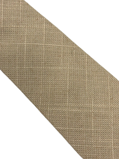 Frederick Thomas Handmade Beige Cream Linen Tie - Contemporary Textured Linen Neckwear For A Refined Professional Look by Frederick Thomas Handmade Mens Ties