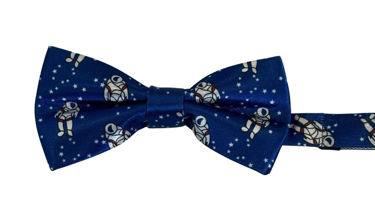 Royal Blue Children’s Bow Tie with Astronaut Design by Frederick Thomas Handmade Mens Ties